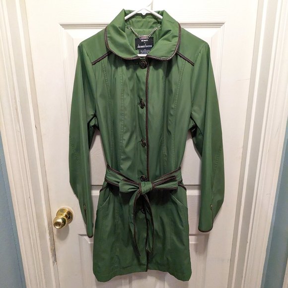 Dennis by Dennis Basso Green Raincoat jacket - Picture 1 of 6